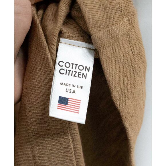 Cotton Citizen Taupe Crew Brown Dark Tan Tokyo Short Sleeve Mini Dress Revolve S - Picture 11 of 11